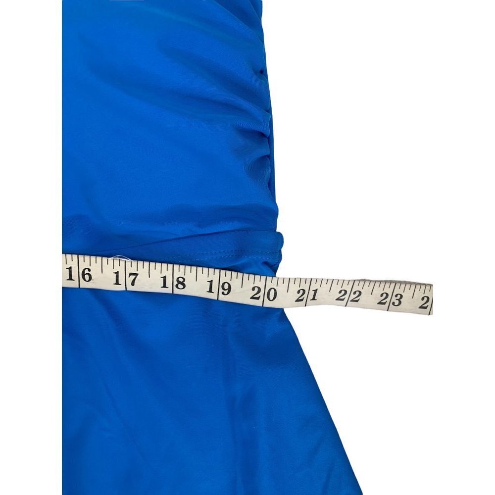 Time & Tru Women's Blue Empire 2-Piece Bathing Suit - Picture 3 of 9